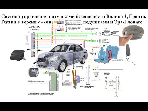 Система управления подушками безопасности Калина 2, Гранта, Datsun с 4-мя подушками и Эра-Глонасс