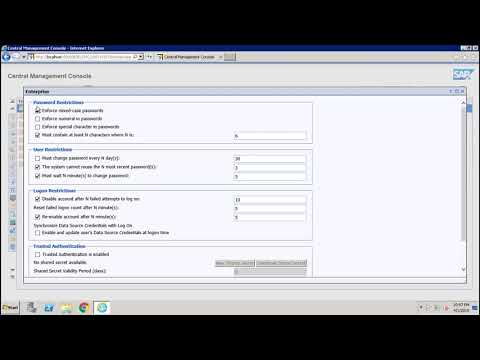 SAP BO Administration Introduction