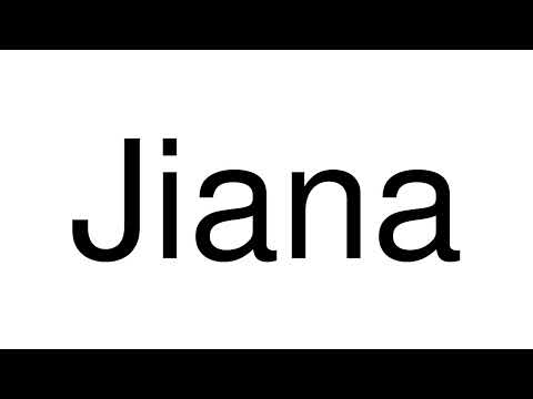 How to Pronounce Jiana (Romania)