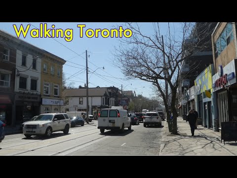 Walking Queen Street East in Toronto's Charming Beaches Neighbourhood 4/27/2023