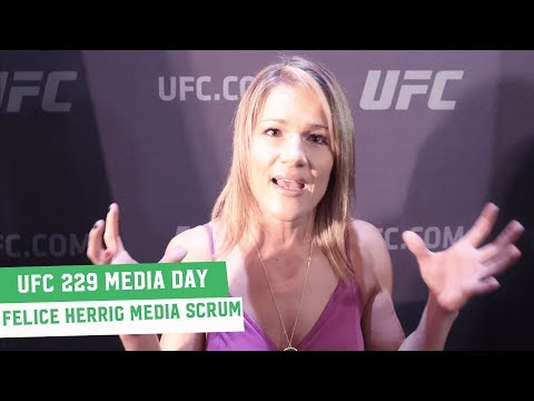 UFC 229 Media Day: Felice Herrig Scrum