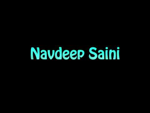 Learn How To Pronounce Navdeep Saini