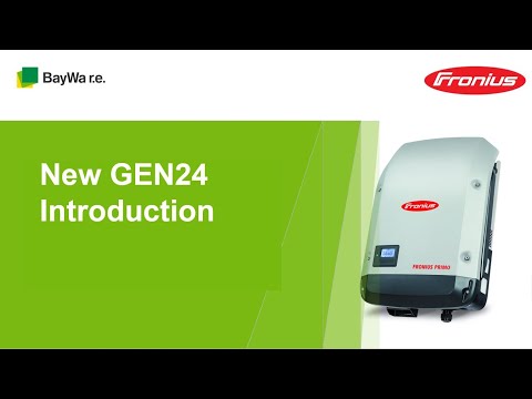 New GEN24 Introduction - Webinar Training