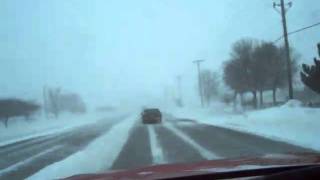 preview picture of video 'Driving through the blizzard of February 1, 2011'