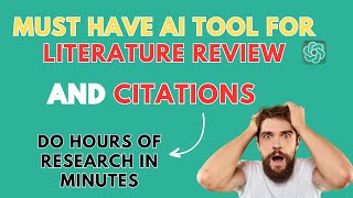 Do hours of Research Literature review in minutes using this New AI tool: Auto Citations, References