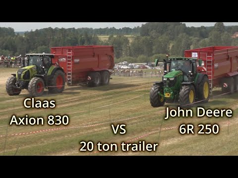 Claas Axion 830 vs John Deere 6R 250 / Agriculture tractors