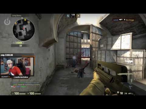CS:GO - Summit1g Epic Spray Fail On Stream