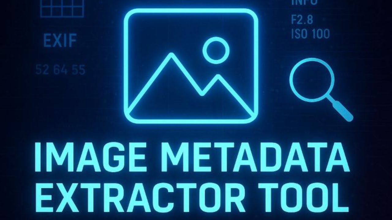 Image Metadata Extractor Tool | Extract EXIF Data from Photos  Complete Tutorial