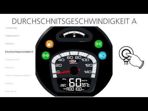 Tutorial: die Funktionen des SIP Tachos / Drehzahlmesser 2.0 für Vespa / Lambretta