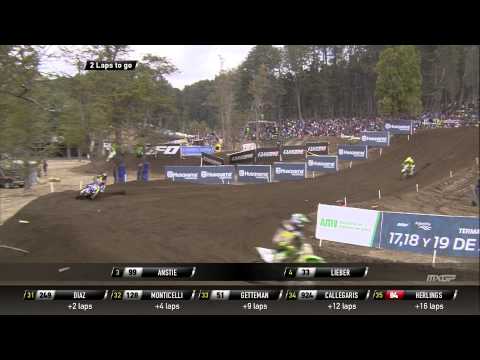 Julien Lieber vs Max Anstie MXGP of Patagonia MX2 race 2 - 2015 - motocross