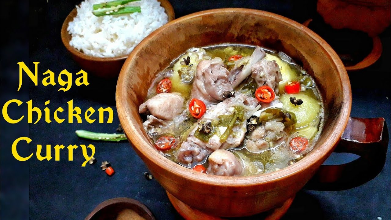 Naga Chicken Curry / Chicken Curry Naga Style / Zero Oil Chicken Curry / Boil Chicken Recipe