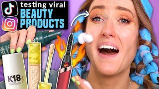 Testing Every VIRAL BEAUTY PRODUCT Instagram & TikTok MADE ME BUY by Rachhloves