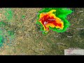 2007 Greensburg Kansas Tornado Doppler Radar Time Lapse W Warn Boxes