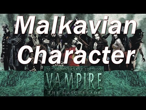 Vampire the Masquerade Character Creation Livestream: MALKAVIAN