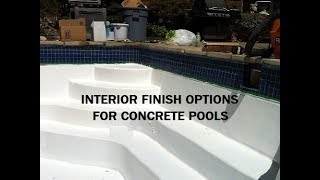 Concrete pool finish options