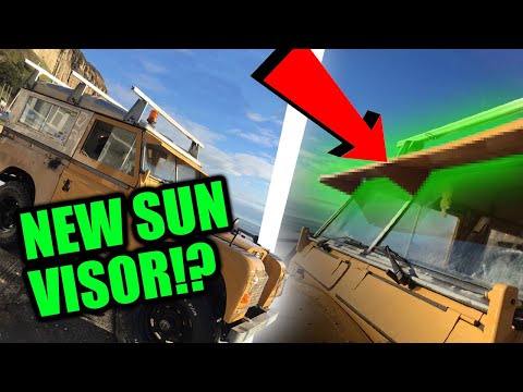 Fitting a sun visor to a Series Land Rover. The Landy Diaries