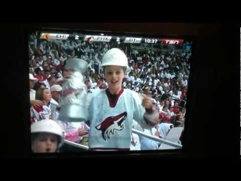 Coyotes Game 1 Overtime Winner + Stoned Coyotes Fan