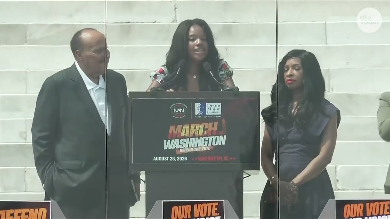 MLK's granddaughter and son addresses March on Washington 63 years after 'I have a dream' speech