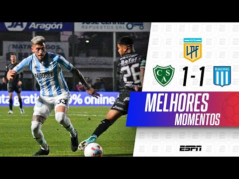 ARGENTINO: RACING FICA NO EMPATE COM SARMIENTO E PERDE CHANCE DE EMBALAR | MELHORES MOMENTOS