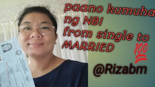 paano kumuha ng nbi single to married/r@rizabm