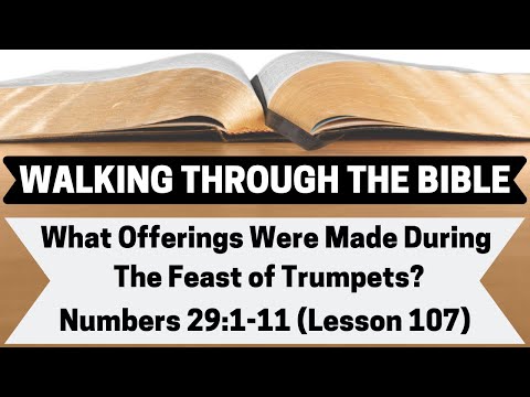 What Offerings Were Made During the Feast of Trumpets? [Numbers 29:1-11][Lesson 107][WTTB]