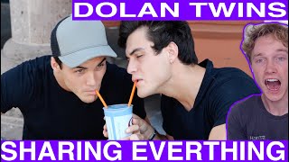 Twins SHARE EVERYTHING For A Day Dolan twins [reaction] Tyler Wibstad