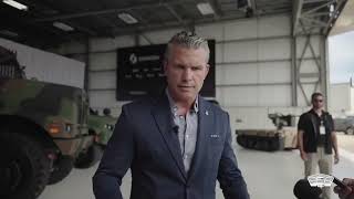 Hegseth Greets Troops at Stratcom, Talks Arsenal of Freedom in Wisconsin. Video 3