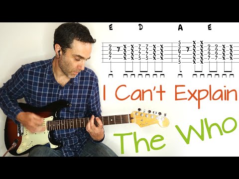 The Who - I Can't Explain - Guitar lesson / tutorial / cover with tab