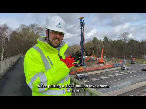 M25 junction 10 upgrade works ramps up