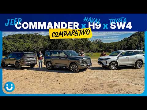 GWM Haval H9 x Toyota SW4 x Jeep Commander: qual é o melhor SUV 4x4?