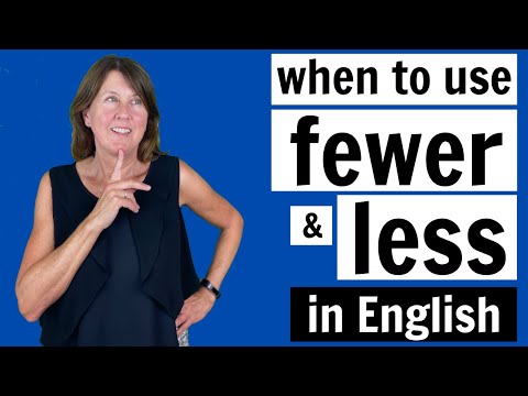 FEWER vs LESS |  What's the difference?