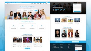 Download the video "Complete Responsive Online Education Website Design Using [ HTML CSS JS ] Step By Step."