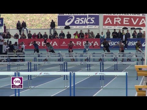 Nantes 2015 : Finale 60 m haies Cadets (Quentin Mouyabi en 7''87)