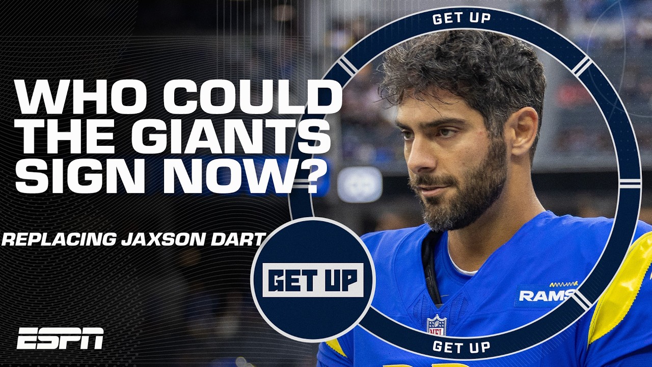 Should the Giants PANIC yet with Jaxson Dart going down? Which QB could New York sign next? | Get Up