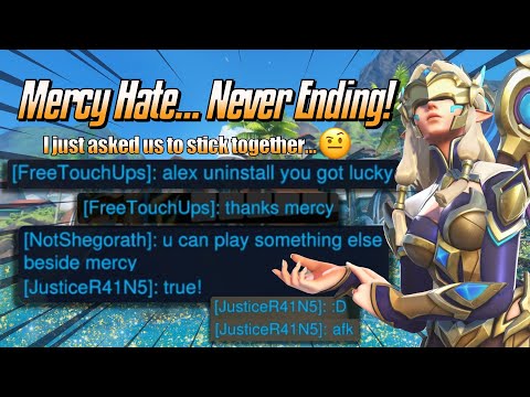 Mercy Hate... Never Ending! 🤨 - Top 500 Mercy Gameplay & Commentary - Overwatch 2 (Season 17)
