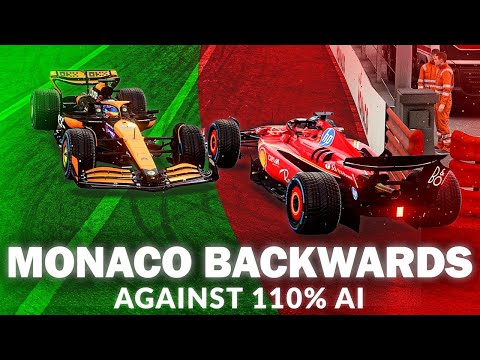 Can I Survive MONACO BACKWARDS VS 110% AI On F1 24?