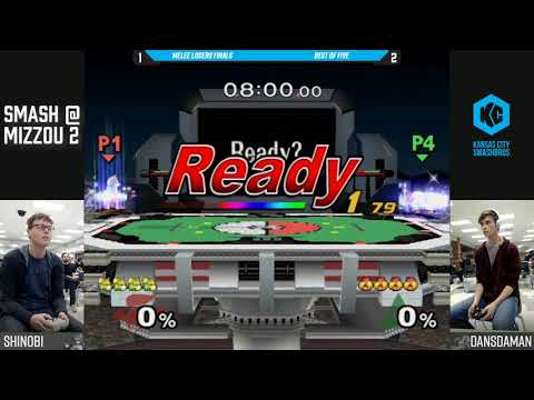 Smash @ Mizzou 2 SSBM - Shinobi (Fox) Vs. Dansdaman (Sheik) - Losers Finals
