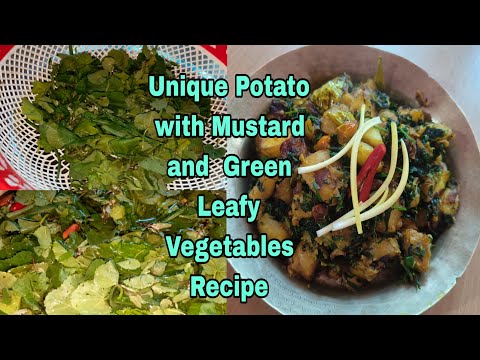 Unique Potato with Mustard and Green Leafy Vegetables Recipe #buluskitchenrecipe #subscribe #share