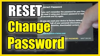 How to Change Password & RESET on Amazon FIRE HD 10 Tablet (Fast Method)