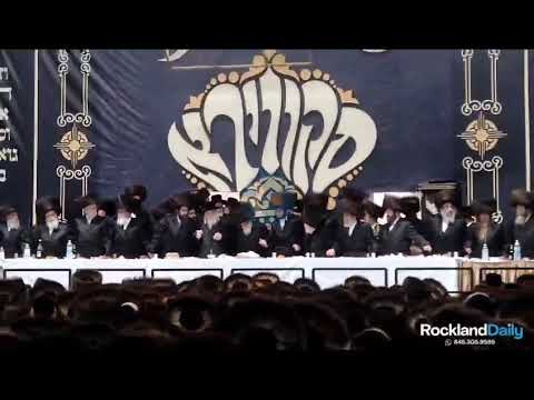 Munkatcher Rebbe At Last Sheva Brochos In SKver - Menachem Av 5783