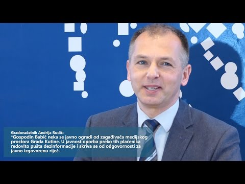 Kutina: Gradonačelnik zatražio odgovornost vođe oporbe
