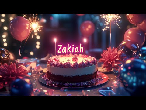 Happy Birthday Zakiah - Happy Birthday Tu U Song Remix, Exclusive Celebration