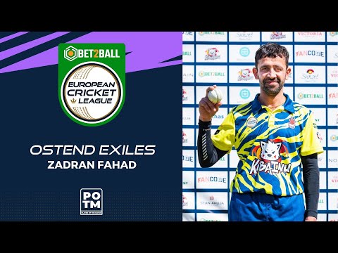 POTM: Z.Fahad - OEX vs VOC | Highlights | Bet2Ball European Cricket League Day 2, Group D | ECL22