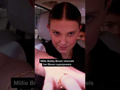 Millie Bobby Brown channels her Eleven superpowers #milliebobbybrown #strangerthings4 #eleven