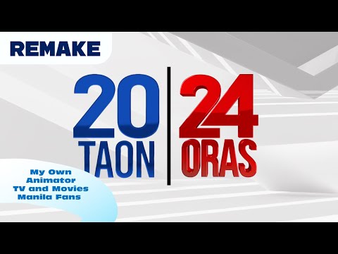 24 Oras (2024) 20th Anniversary/20 Taon - Logo Remake [By: @MyFanArtTVandMoviesFANMADE]