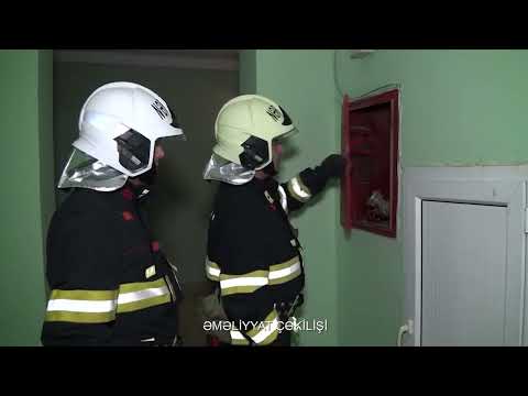 Fövqəladə Hallar Nazirliyi növbəti şərti yanğın təlimi keçirib