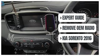 Expert Guide: How to radio factory removal KIA SORENTO 2016 Clean Air LCD | Details Instruction