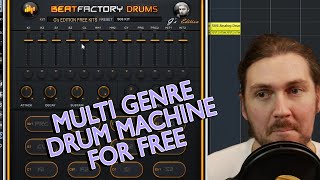 Video thumbnail for Free Plugin Friday | Beatskillz Beat Factory Drums | Demo and Review by JimijaymesGuitarist