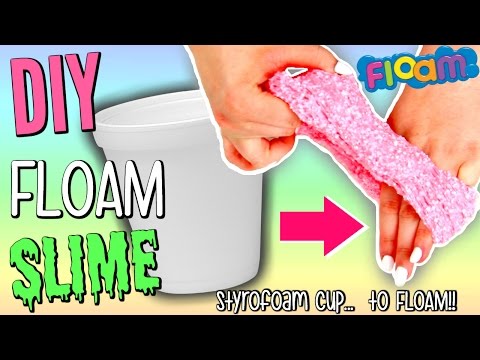 DIY FLOAM SLIME | How To make Floam out of Styrofoam Cups!! | Super Easy & FUN FLOAM!! Video