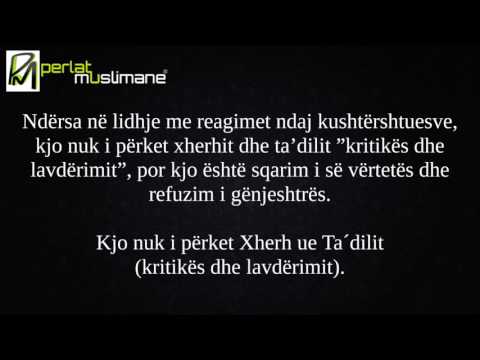 Refuzimi i pasusve të bidateve nuk është Xherh ue Ta´dil - Feuzan